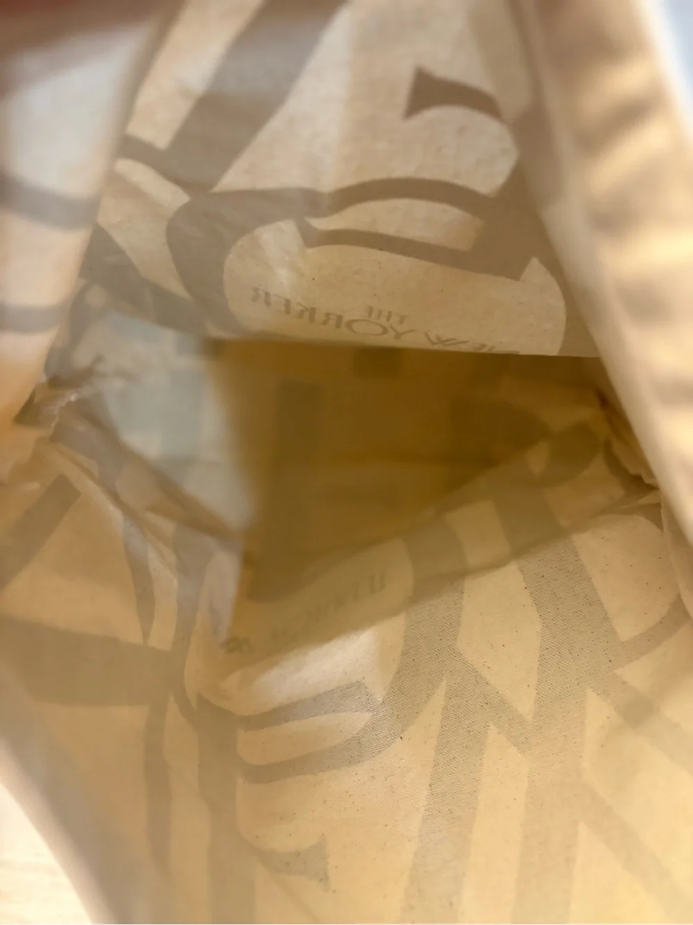 The New Yorker Canvas Tote Bag in Natural and Black